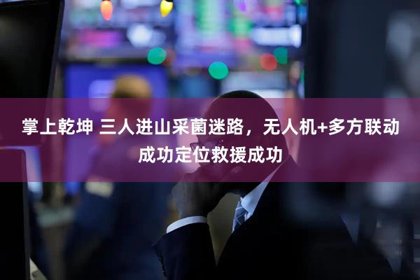 掌上乾坤 三人进山采菌迷路，无人机+多方联动成功定位救援成功