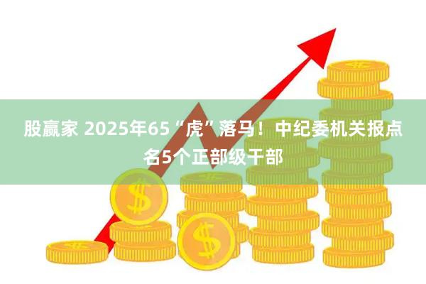 股赢家 2025年65“虎”落马！中纪委机关报点名5个正部级干部